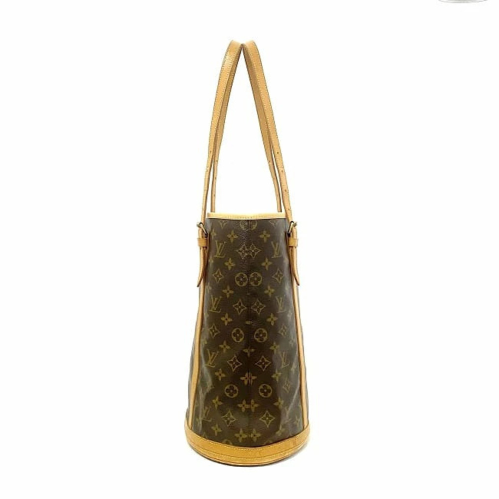 Louis Vuitton Brown LV Business Bag Bucket Shoulder Leather Tote